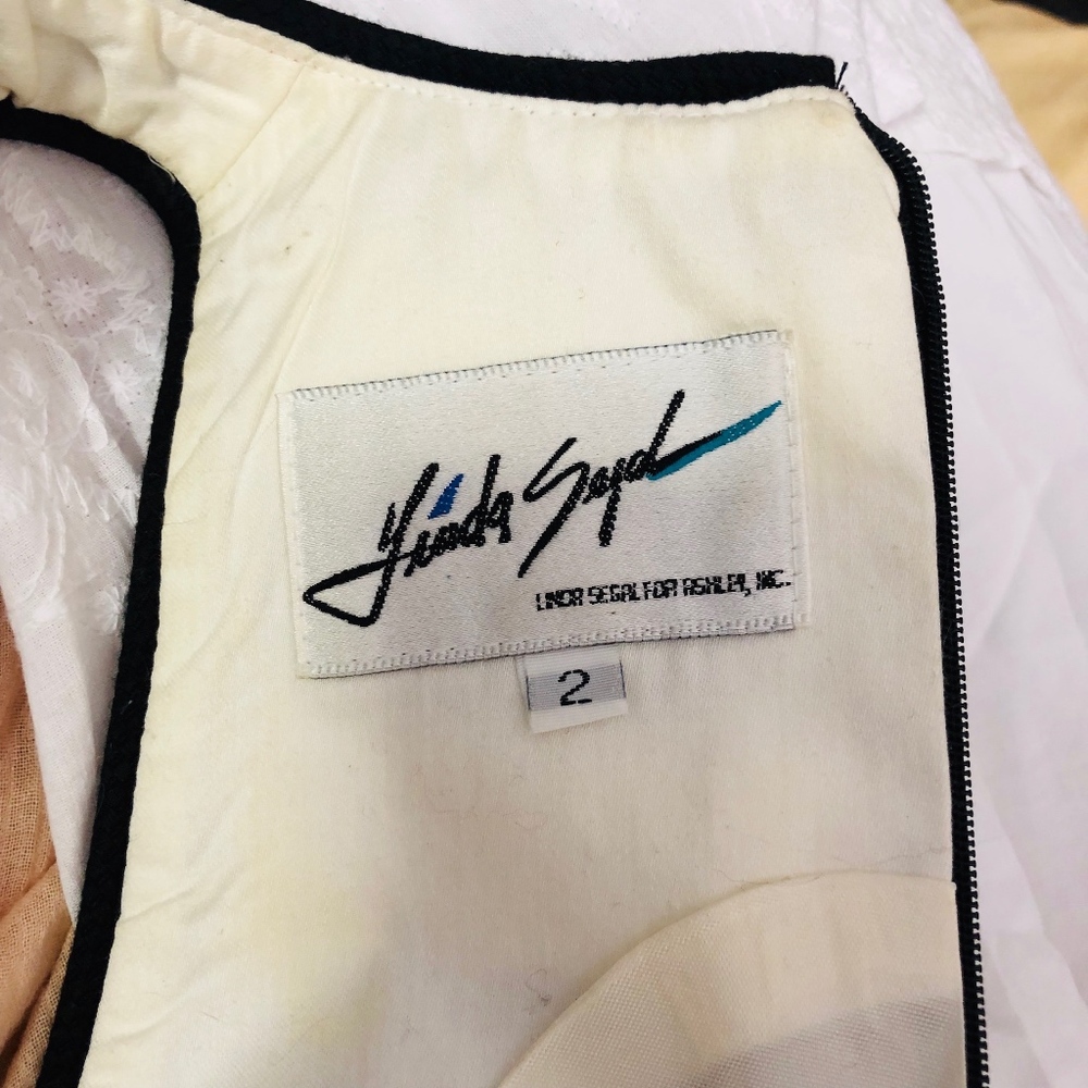 Vintage Linda Segal Sailor Chic Designer Dress 868 - Picture 8 of 8